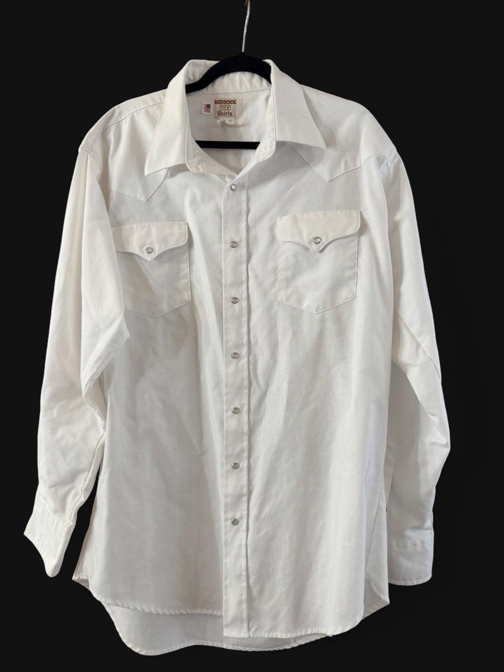 Ruddock Western Pearl Snap White Long-Sleeve Shirt